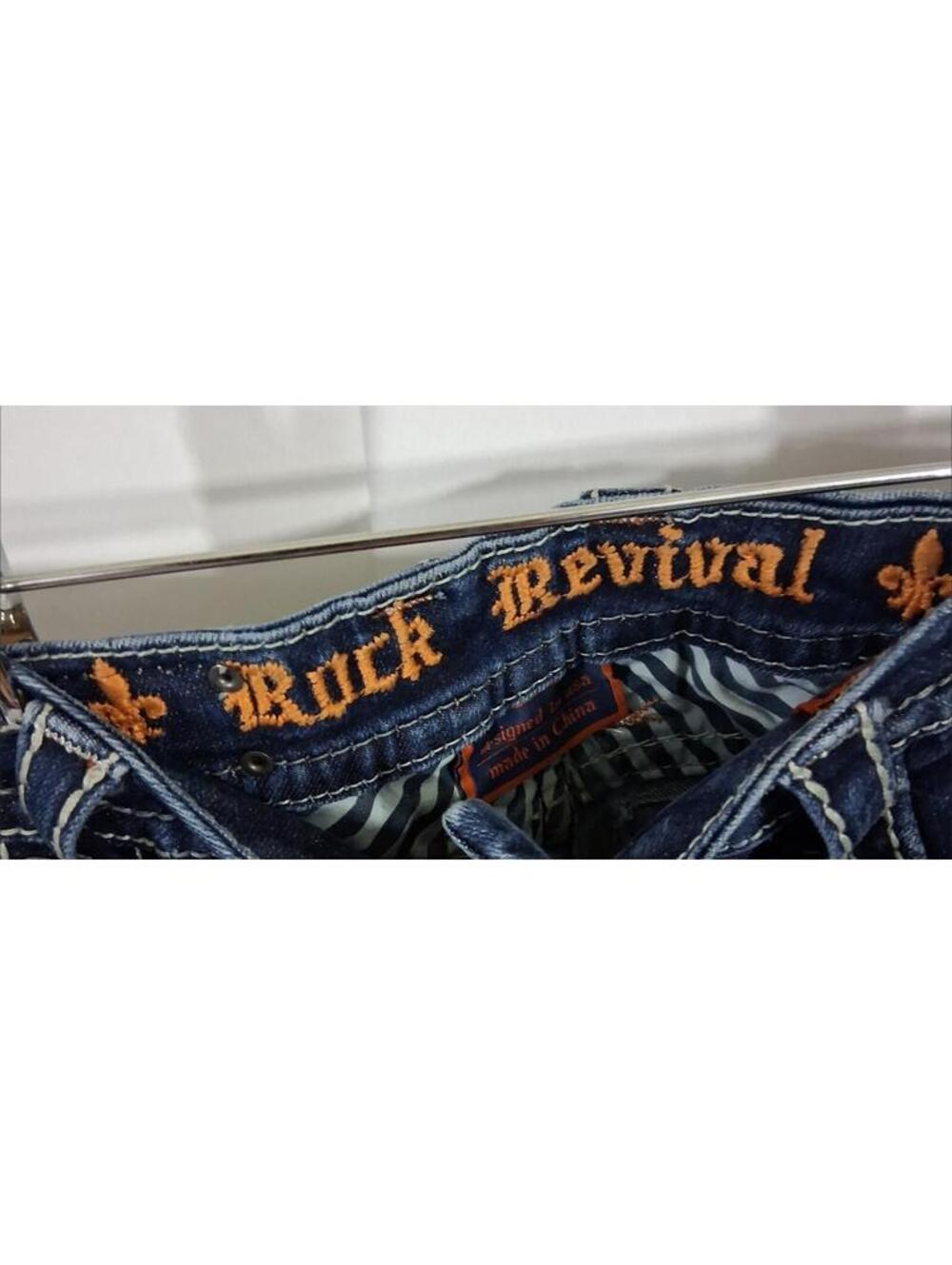 ROCK Revival Women's SKINNY Kayla Blue Jeans Light Wash Size 28 Inseam 29" - Picture 2 of 4
